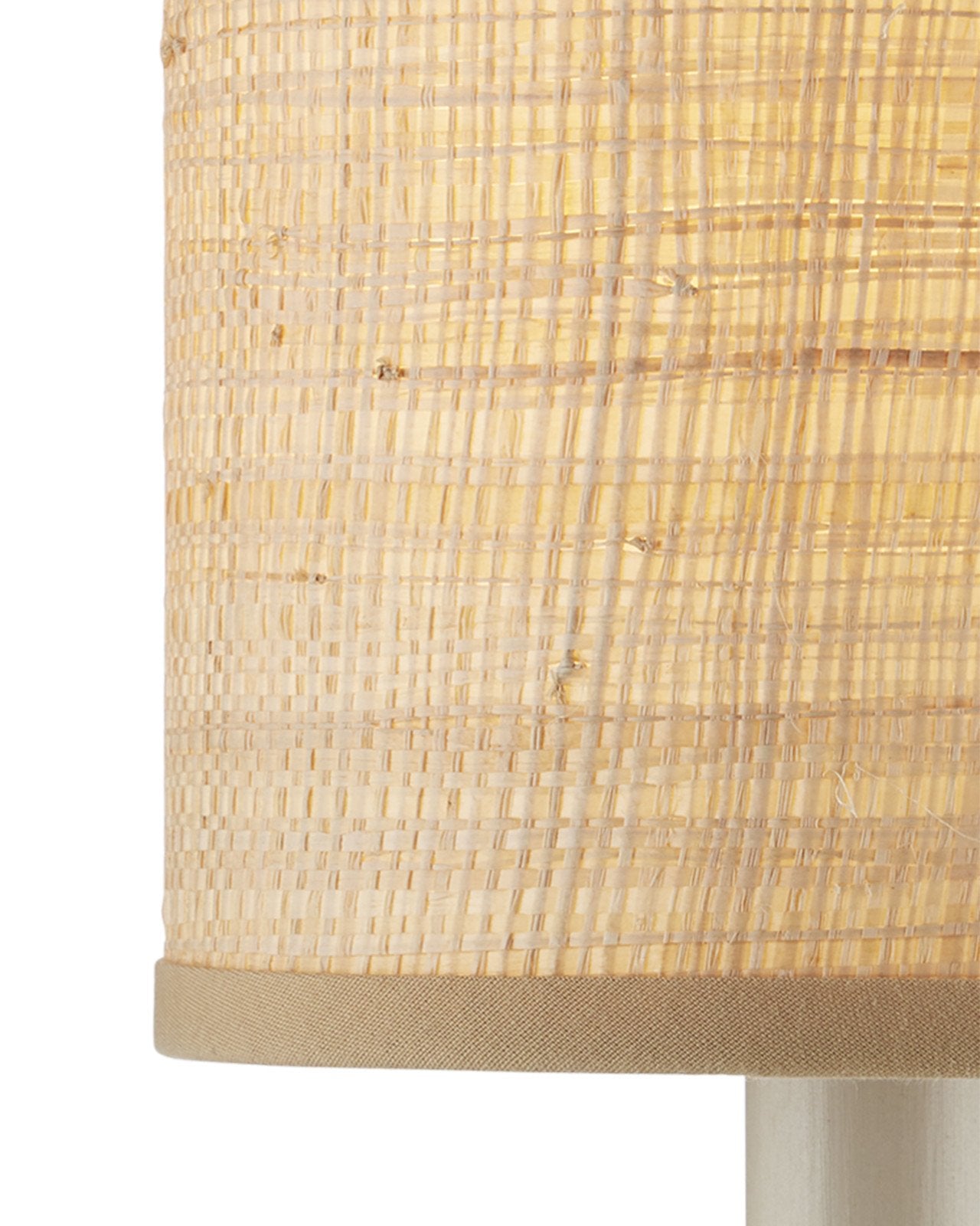 Natural Grasscloth Drum Chandelier Shade